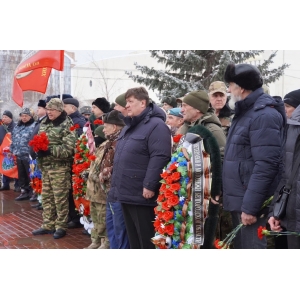 Митинг, посвященный 36-й годовщине завершения выполнения боевых задач 40-й армией в Афганистане у памятника "Памяти павших в Афганистане"