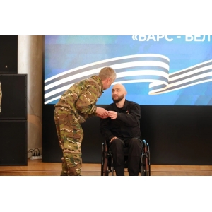 Чествование бойцов добровольческого формирования «БАРС-Белгород» медалью «За ратную доблесть»