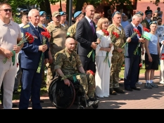 Герой России Вячеслав Воробьев присоединился к празднованию Дня Воздушно-десантных войск в городе Губкин